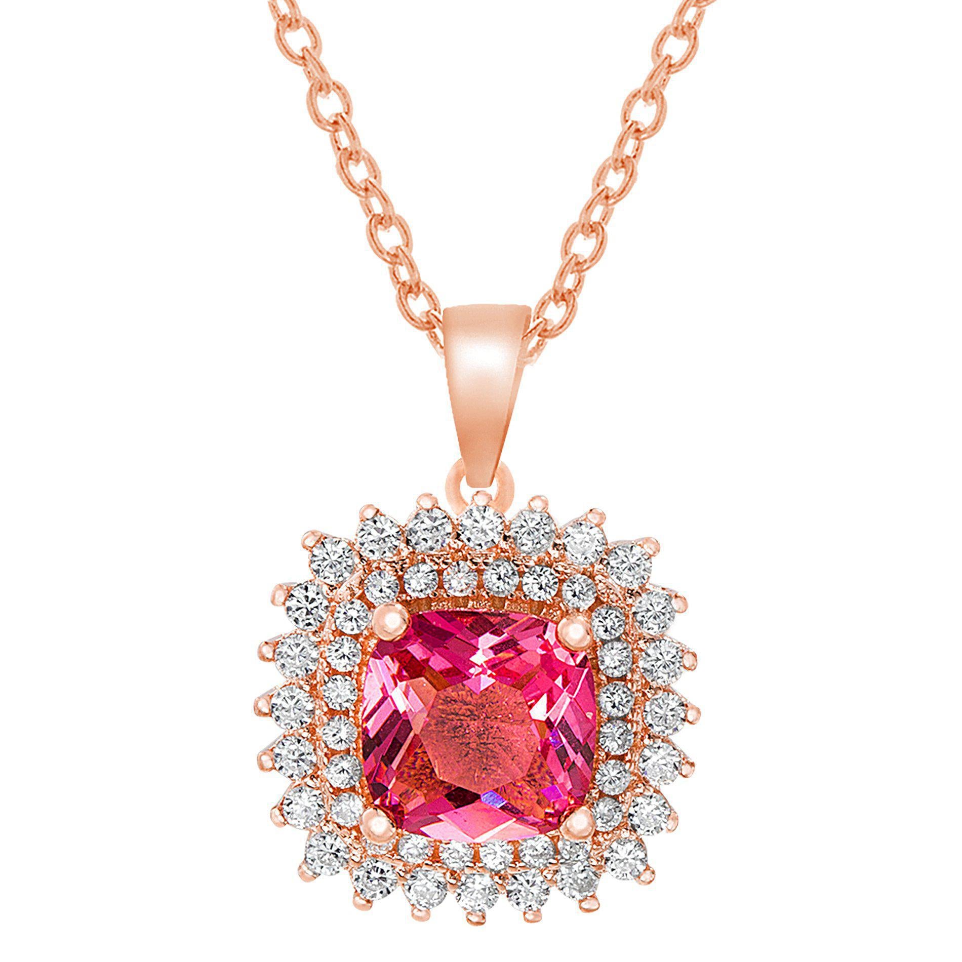 ROSE ASCHER CUT CZ HALO PENDANT - Atlanta Jewelers Supply
