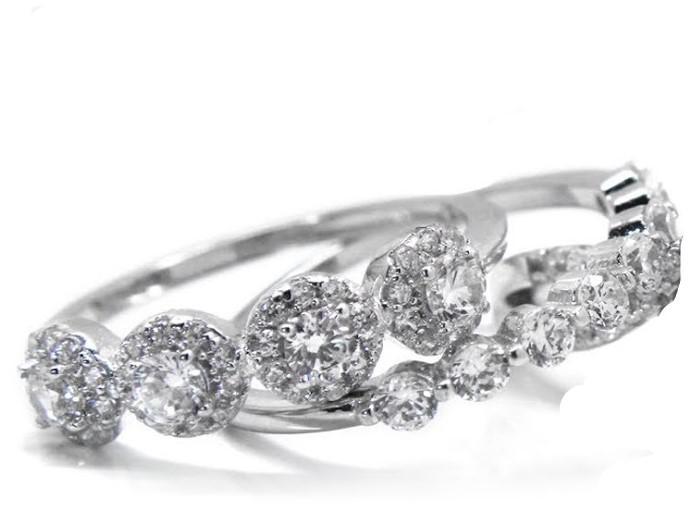 Elegant YANA Sterling Silver cz bands - Atlanta Jewelers Supply