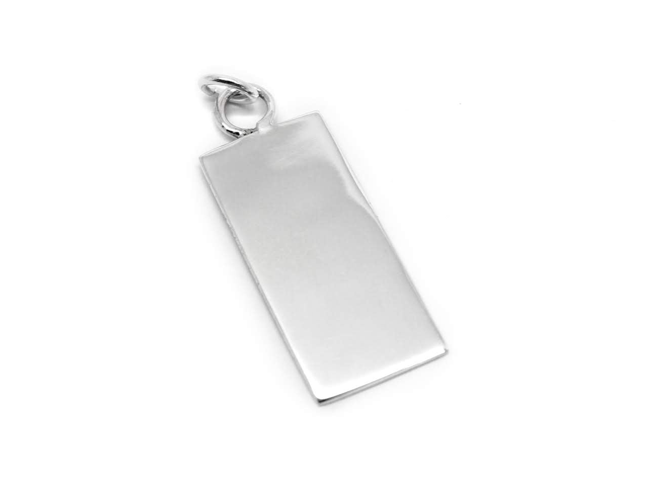 Sterling Silver 39mm Tall Dog Tag - Atlanta Jewelers Supply