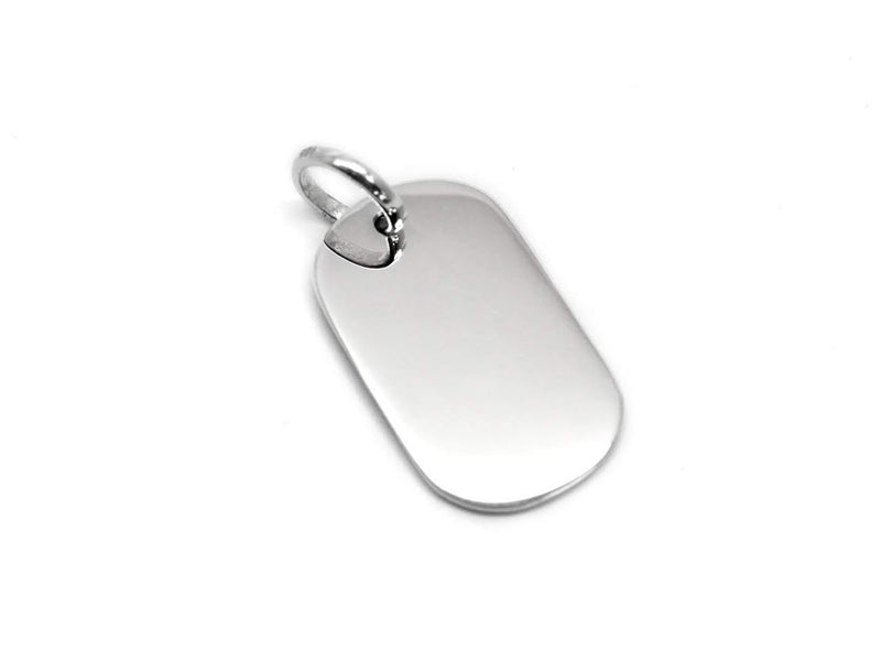 Sterling Silver 30mm Tall and Oval Dog Tag - Atlanta Jewelers Supply
