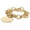 Engravable German Silver Rolo Link Toggle Bracelet - Atlanta Jewelers Supply