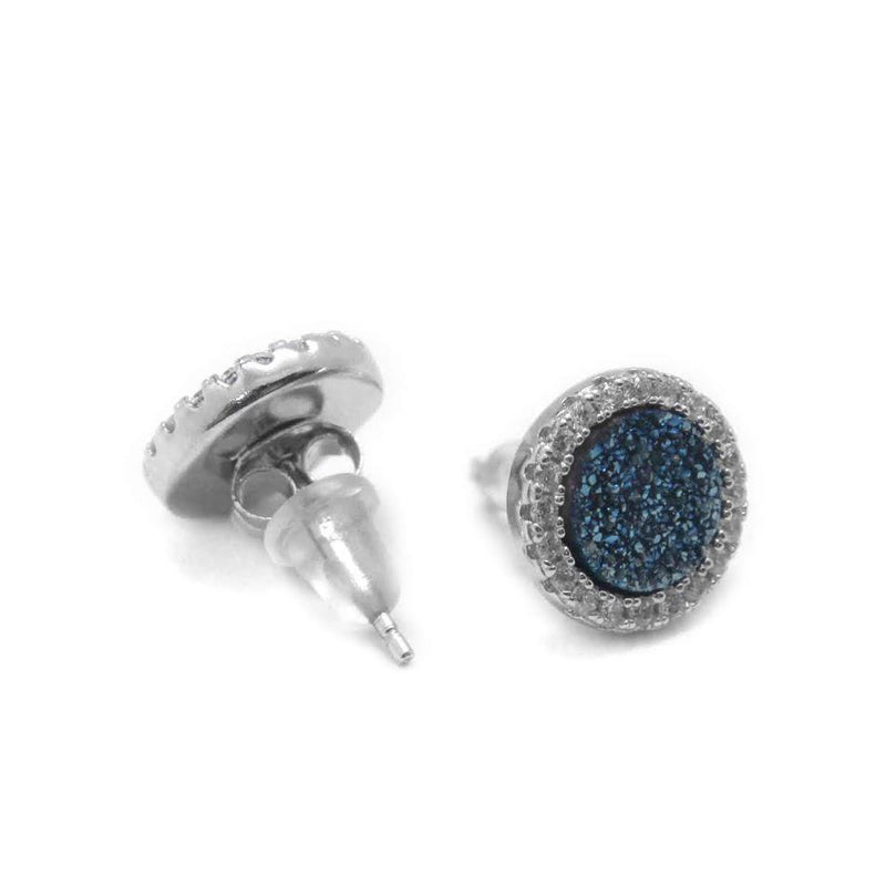 Sterling Silver CZ Druzy Studs - Atlanta Jewelers Supply