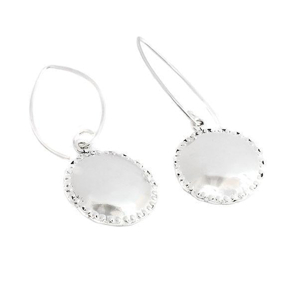 Engravable German Silver Circle Earrings - Atlanta Jewelers Supply