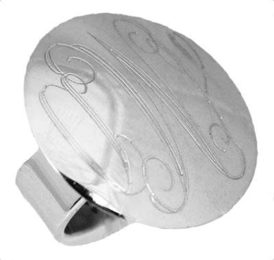 Sterling Silver Circle Large Dome Ring - Atlanta Jewelers Supply