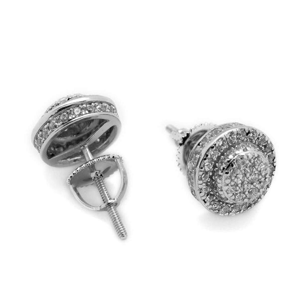 Micropave Halo Post Earrings - Atlanta Jewelers Supply