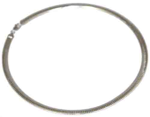 Sterling Silver 6 mm Flat Omega With Lobster Lock - Atlanta Jewelers Supply