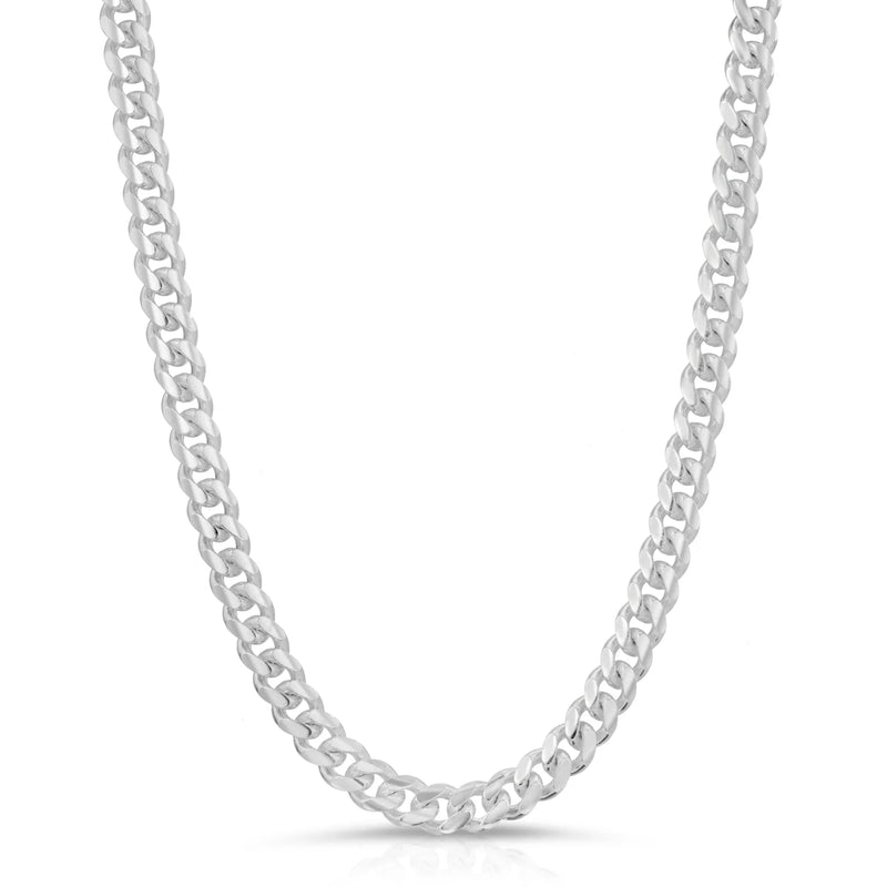 Italian Sterling Silver Miami Cuban Chain 150 Gauge