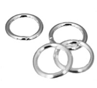 Sterling Silver 10 Piece 9MM to 4mm Open Jump Rings - Atlanta Jewelers Supply