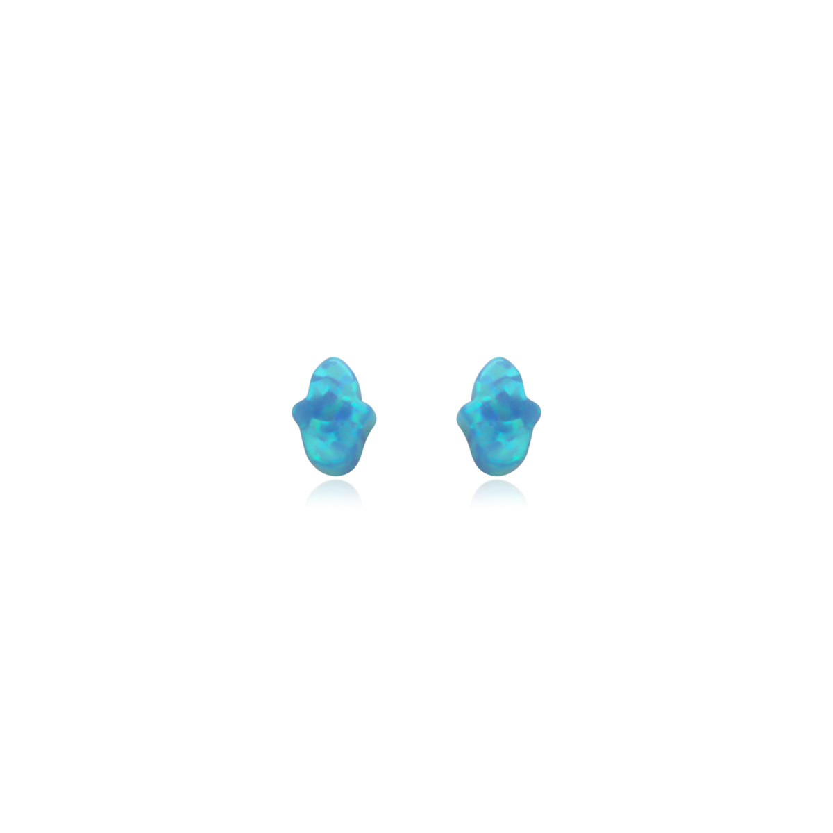 Hamsa Hand Blue Opal Studs - Atlanta Jewelers Supply