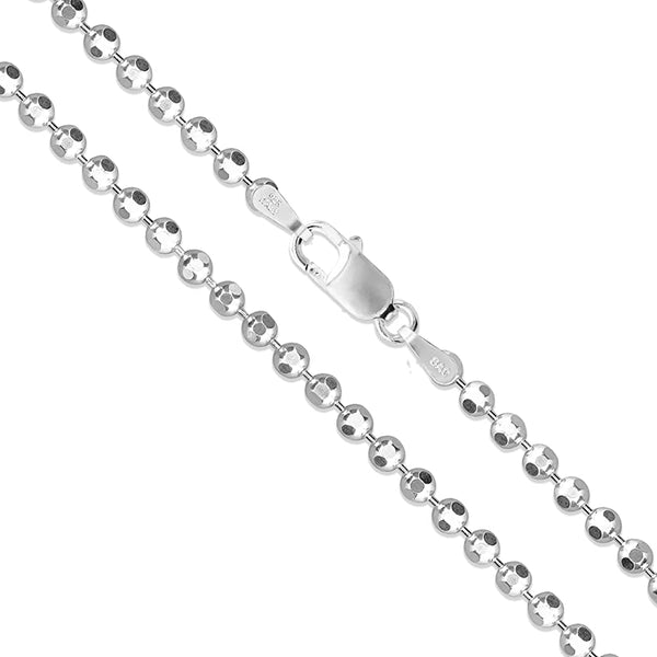 Italian Sterling Silver Diamond Cut Chain