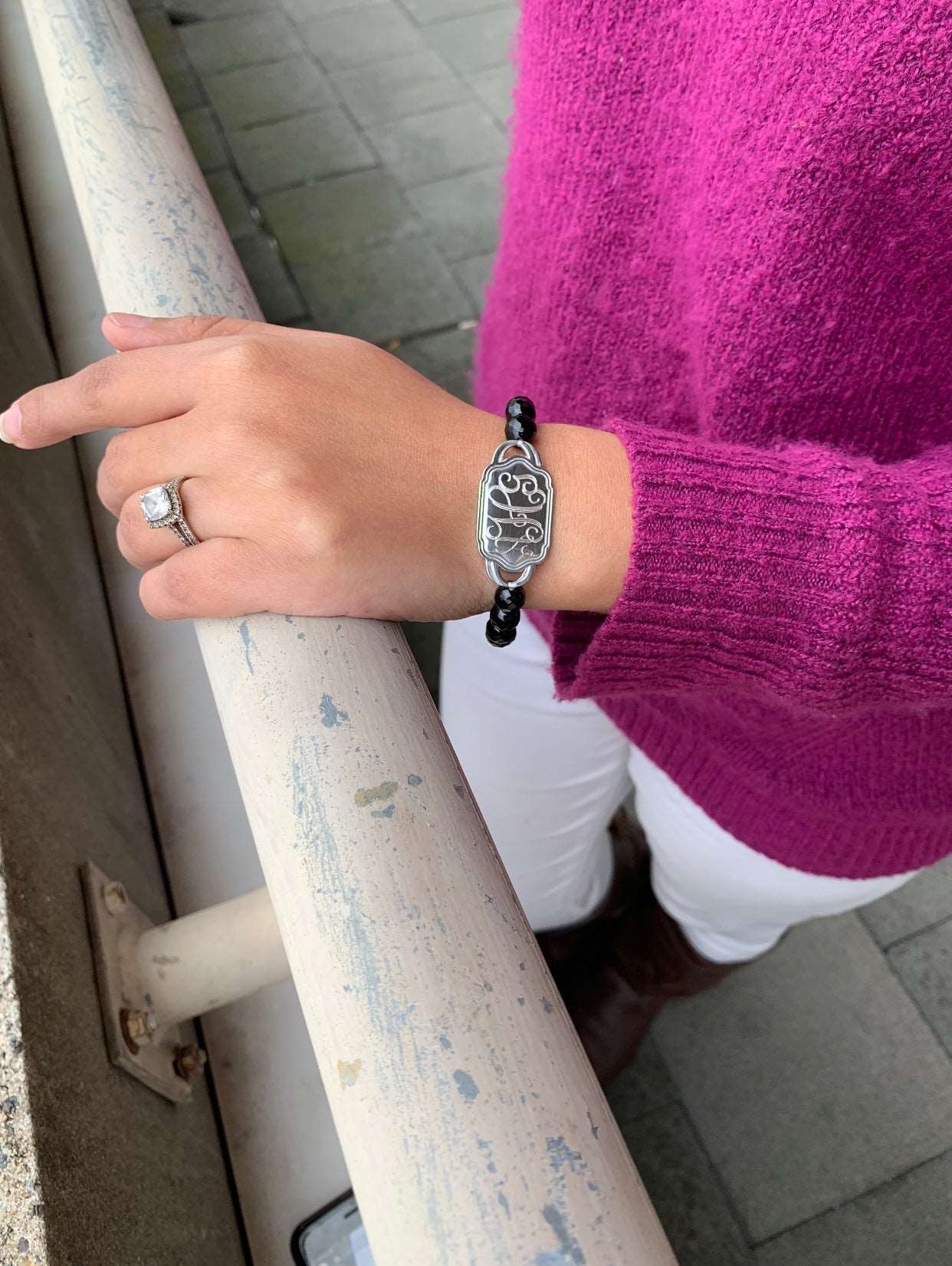 BEADED BRACELET WITH LINK CHAIN IN THREE STYLES - Atlanta Jewelers Supply