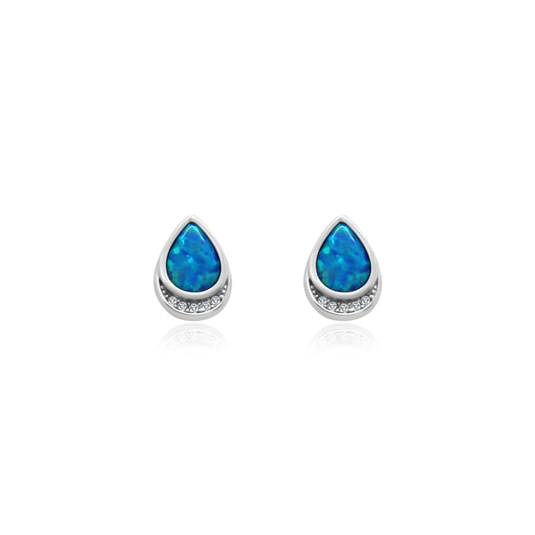Teardrop Opal Cz Earrings - Atlanta Jewelers Supply