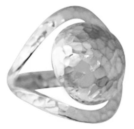 Sterling Silver Round Hammered Ring - Atlanta Jewelers Supply