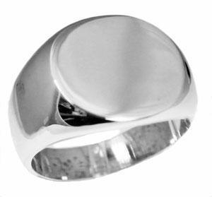 Sterling Silver Men's Engravable Plain Round Ring - Atlanta Jewelers Supply