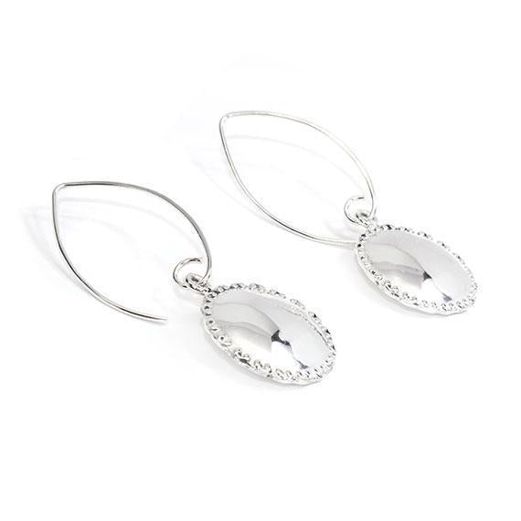 Engravable German Silver oval Earrings - Atlanta Jewelers Supply