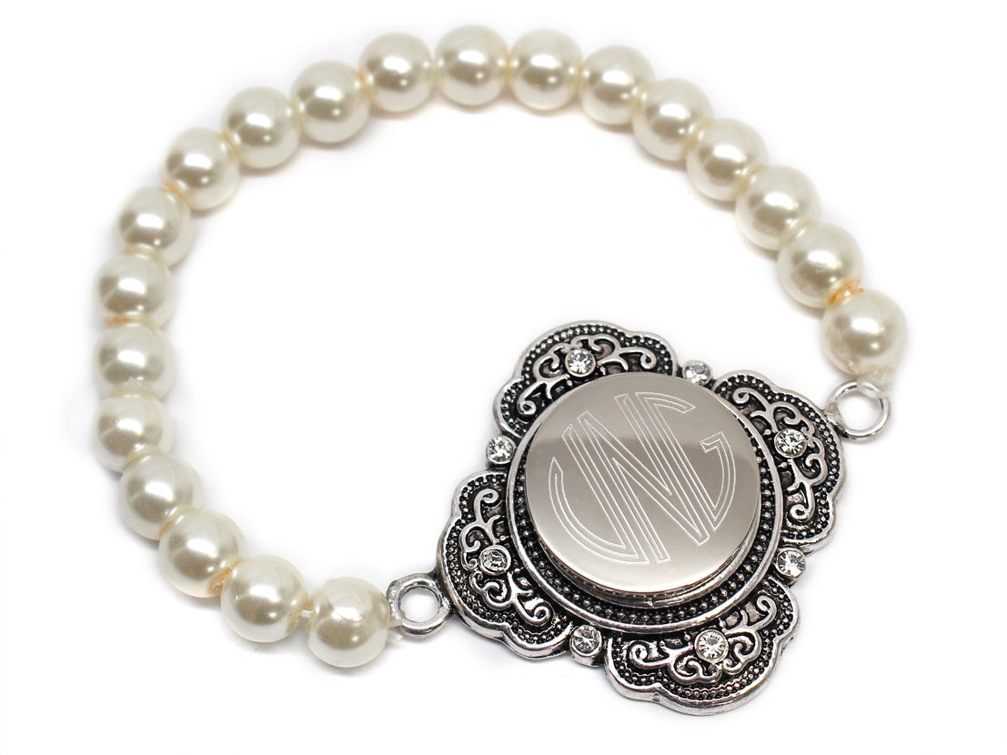 Decorative Pearl Snap Bracelet