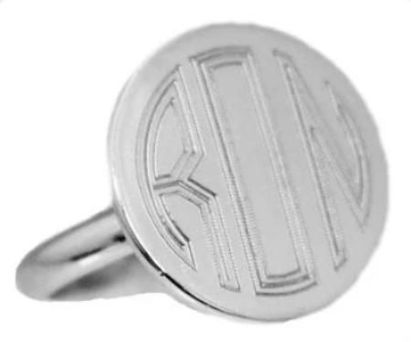 Sterling Silver Large Engravable Circle Ring - Atlanta Jewelers Supply