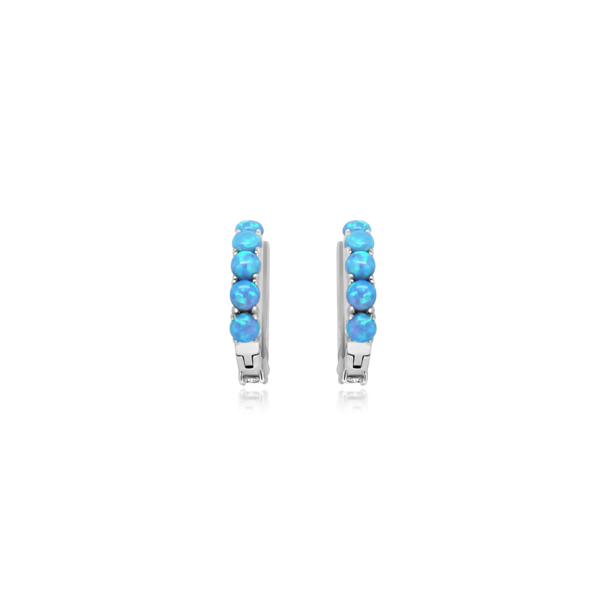 Blue Opal CZ Split Earrings - Atlanta Jewelers Supply