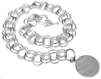 Engravable German Silver Double Link Necklace - Atlanta Jewelers Supply