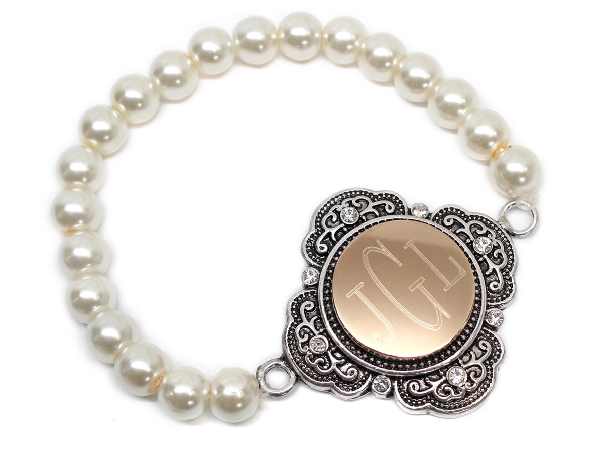 Decorative Pearl Snap Bracelet