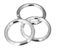 Sterling Silver 10 Piece 9MM to 4mm Open Jump Rings - Atlanta Jewelers Supply