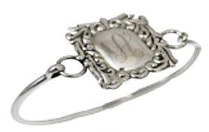 Sterling Silver Square Engravable Bangle Bracelet - Atlanta Jewelers Supply
