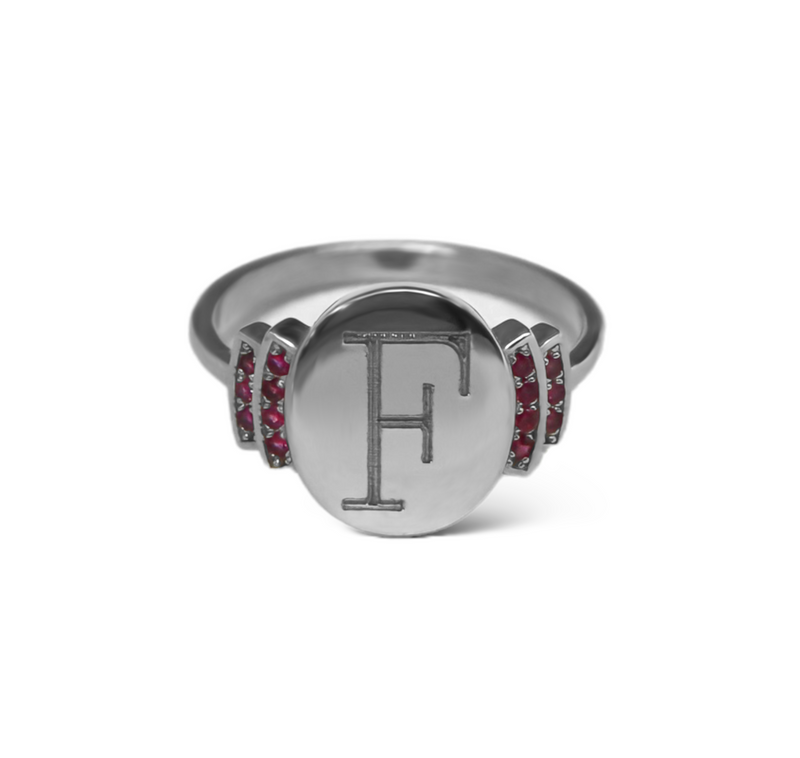 Sterling Silver Nora Ring Three styles (Clear CZ, Ruby, Blue Gemstone)