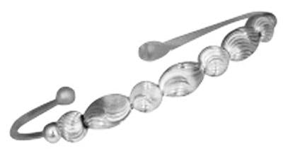 Sterling Silver Adjustable Diamond-Cut Oval & Round Bead Bracelet - Atlanta Jewelers Supply