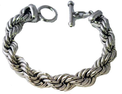 Sterling Silver Toggle Rope Bracelet - Atlanta Jewelers Supply