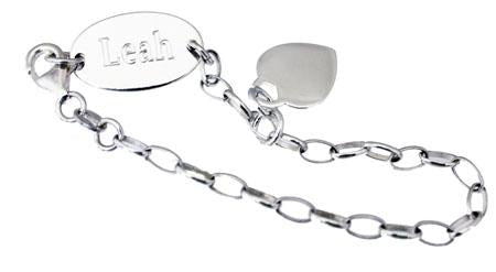 Sterling Silver Oval Rolo Link Baby Bracelet - Atlanta Jewelers Supply