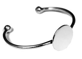 Sterling Silver Round Disc Adjustable Baby Bracelet - Atlanta Jewelers Supply