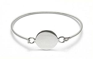 Sterling Silver Engravable Round Disc Baby Bracelet - Atlanta Jewelers Supply