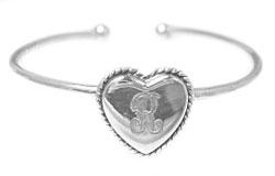 Sterling Silver Adjustable Heart Baby Bracelet - Atlanta Jewelers Supply