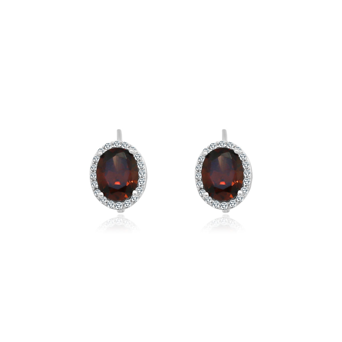 Oval Brown Lever back Earrings - Atlanta Jewelers Supply