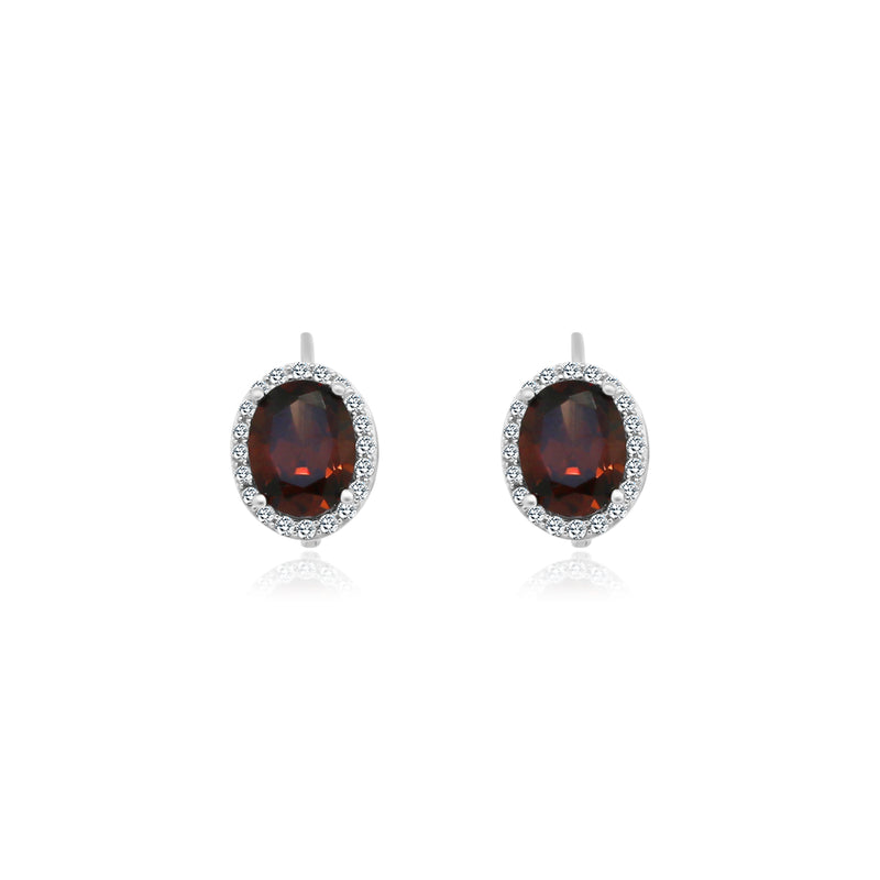 Oval Brown Lever back Earrings - Atlanta Jewelers Supply