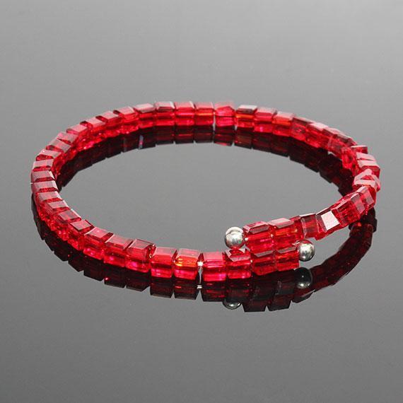 DESIGNER INSPIRED SCARLET RED CRYSTAL CHARM BRACELET - Ali Wholesale Express