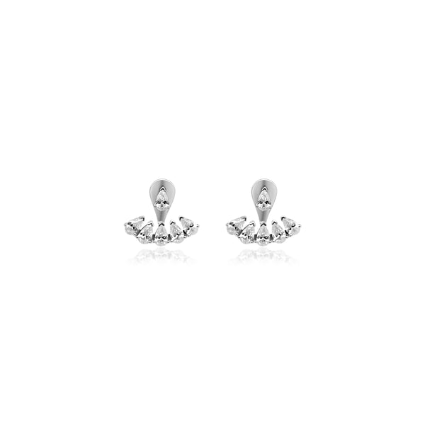 Teardrop CZ Row Earrings - Atlanta Jewelers Supply