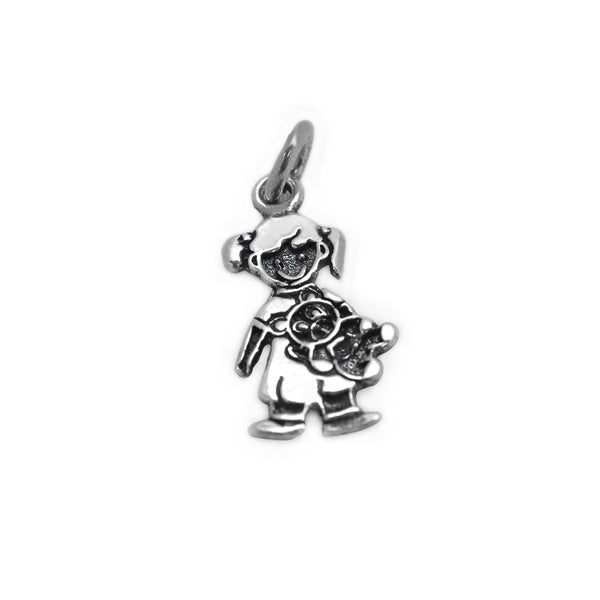 Little Girl Holding a Teddy Bear Charm - Ali Wholesale Express