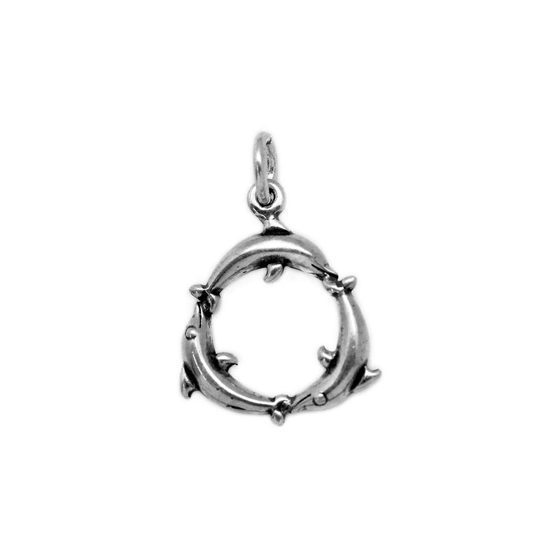 Three Dolphins in a Circle Charm - Ali Wholesale Express