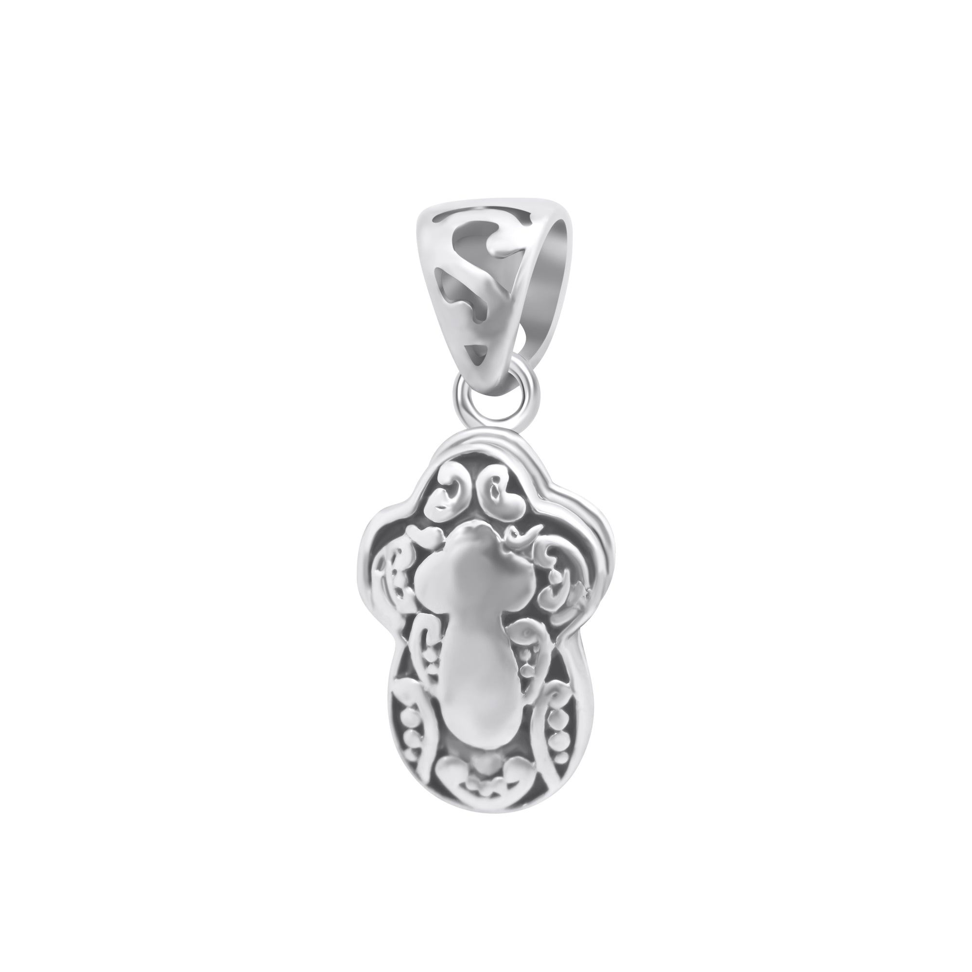 Sterling Silver Small Filigree Cross Locket - CR09