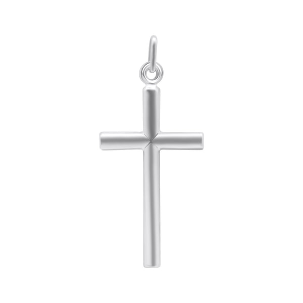 Sterling Silver Rounded Cross - CR18
