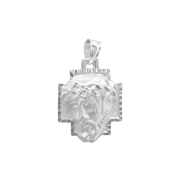 Sterling Silver Jesus Face Cross