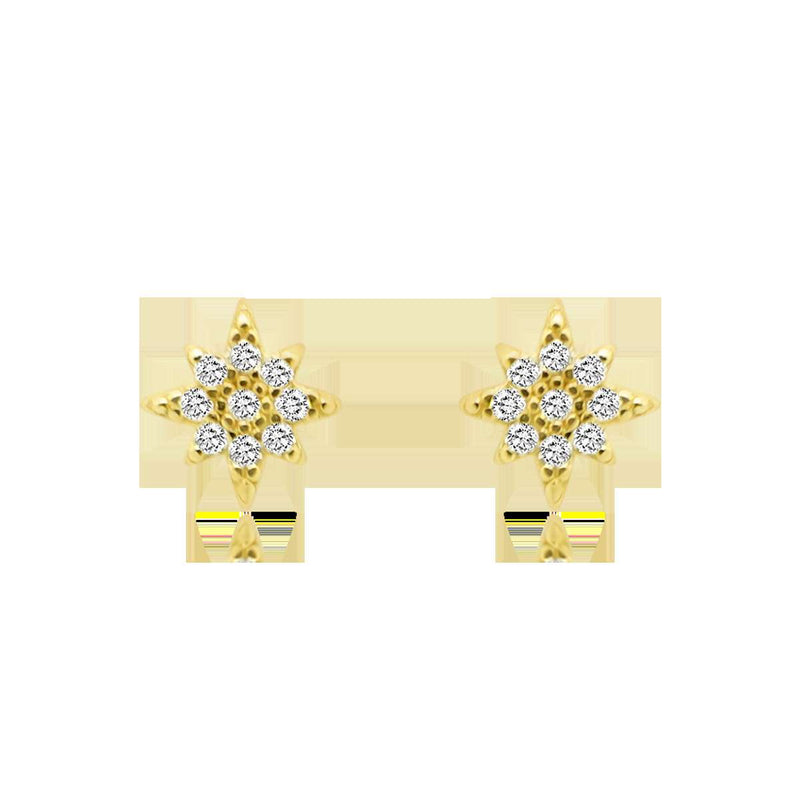 CZ North Star Post Earring - Atlanta Jewelers Supply