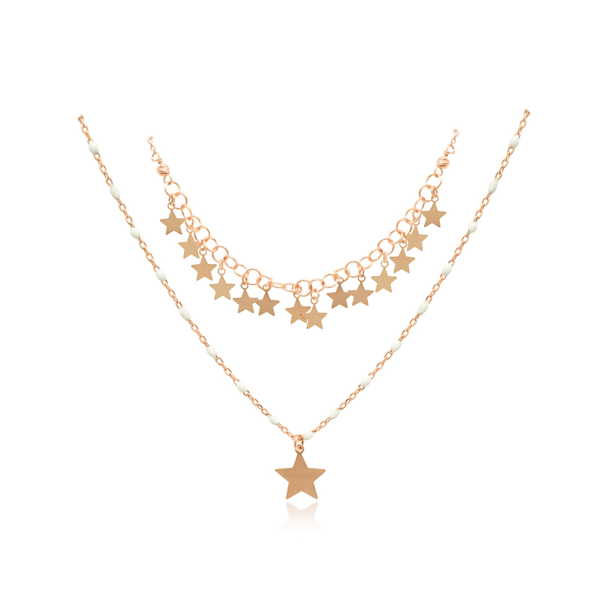 ROSE ENAMEL STATIONS W/ POLISHED STAR - Atlanta Jewelers Supply