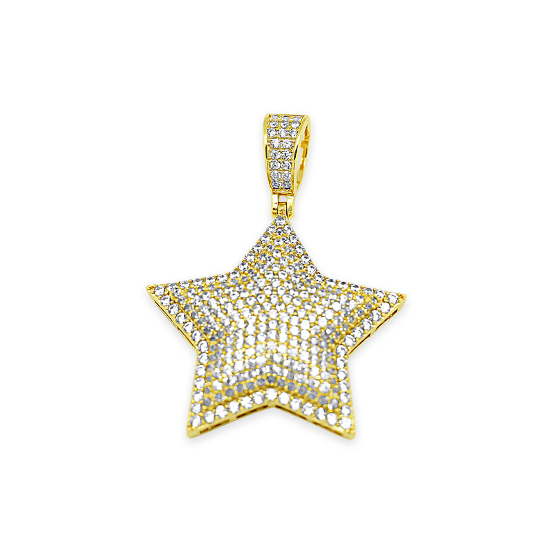 Sterling Silver Star CZ Pendant - Atlanta Jewelers Supply