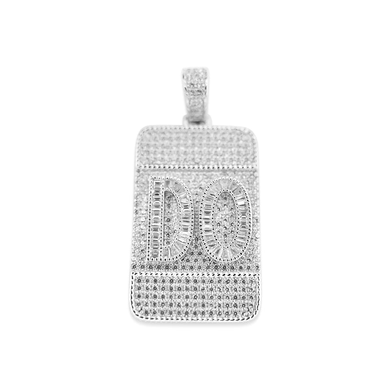 Sterling Silver "DO" Attitude CZ Pendant - Atlanta Jewelers Supply