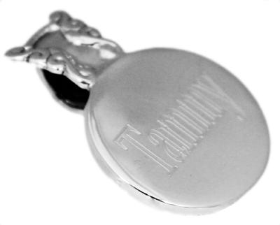 Round Engravable Pendant With Spoon Design Bail - Atlanta Jewelers Supply