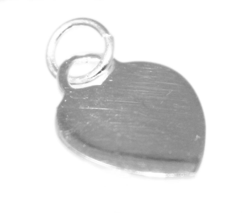 Sterling Silver Small Heart Engravable Disc - Atlanta Jewelers Supply