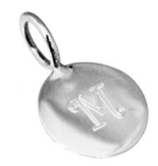 Sterling Silver Round Engravable Pendant - Atlanta Jewelers Supply