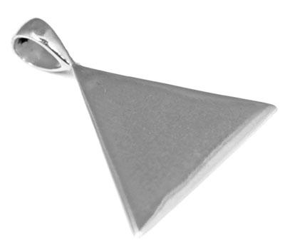 Sterling Silver Triangular Engravable Pendant - Atlanta Jewelers Supply